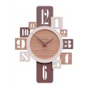 Wall Clock Onyx de Callea Design black walnut