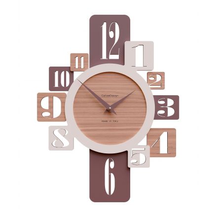 Wall Clock Onyx de Callea Design black walnut