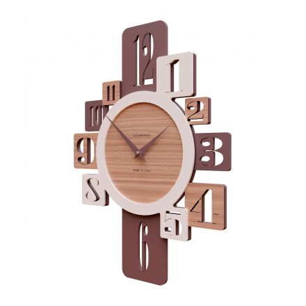 Wall Clock Onyx de Callea Design black walnut