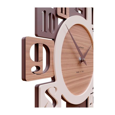 Wall Clock Onyx de Callea Design black walnut