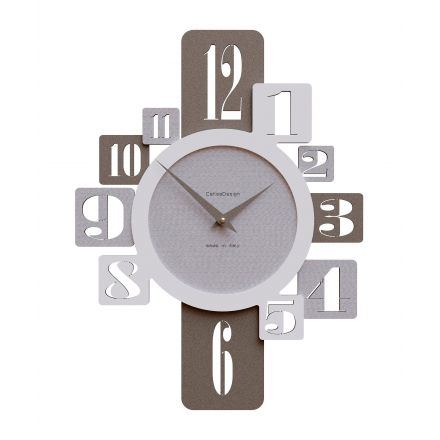 Wall Clock Onyx de Callea Design pinstripe