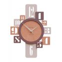 Wall Clock Onyx de Callea Design briar walnut