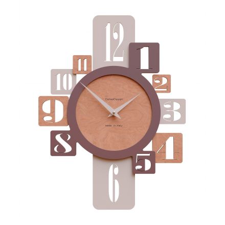 Wall Clock Onyx de Callea Design briar walnut