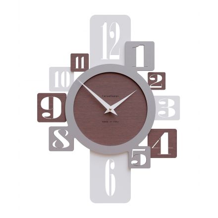 Wall Clock Onyx de Callea Design wengé oak