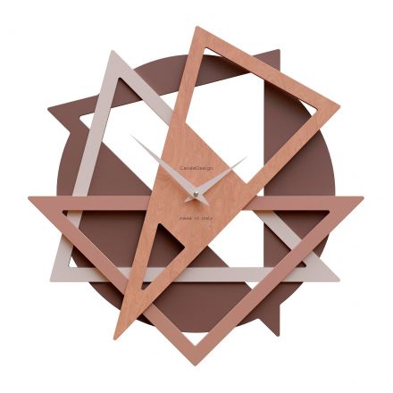 Wall Clock Geolo de Callea Design briar walnut