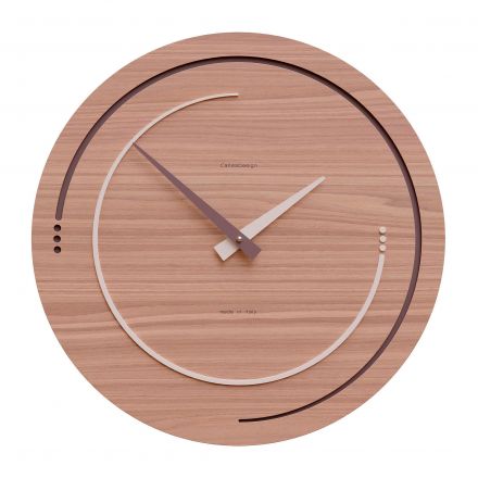 Wall Clock Sonar de Callea Design black walnut