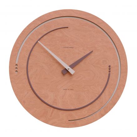 Wall Clock Sonar de Callea Design briar walnut