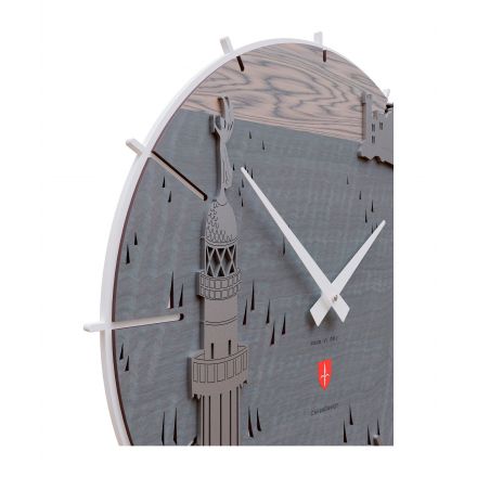 Wall Clock "gulf Of Trieste" de Callea Design gray burl