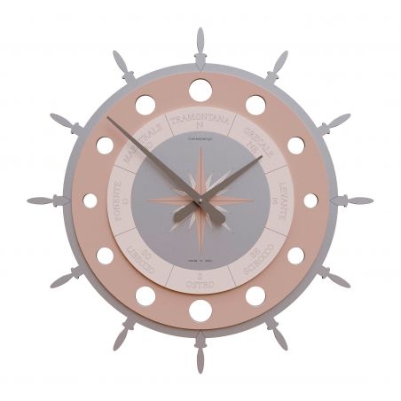 Wall Clock Compass Rose de Callea Design flax