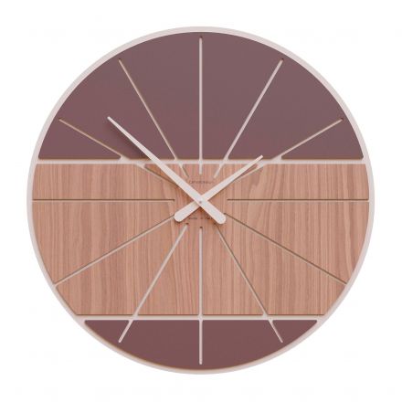 Wall Clock Benjamin de Callea Design black walnut