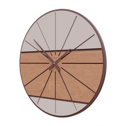 Wall Clock Benjamin de Callea Design briar walnut