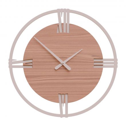 Wall Clock Sirio 60 de Callea Design black walnut