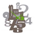 Wall Clock Kirsten de Callea Design apple green