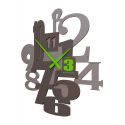 Wall Clock Kirsten de Callea Design apple green