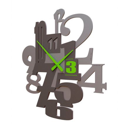 Wall Clock Kirsten de Callea Design apple green