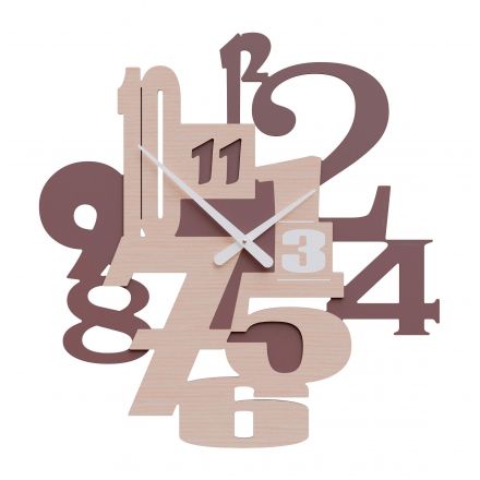 Wall Clock Kirsten de Callea Design pickled oak