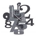 Wall Clock Kirsten de Callea Design gray burl