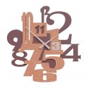 Wall Clock Kirsten de Callea Design walnut burl