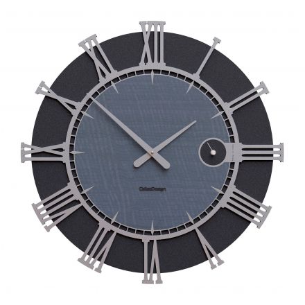 Wall Clock Etia de Callea Design gray burl