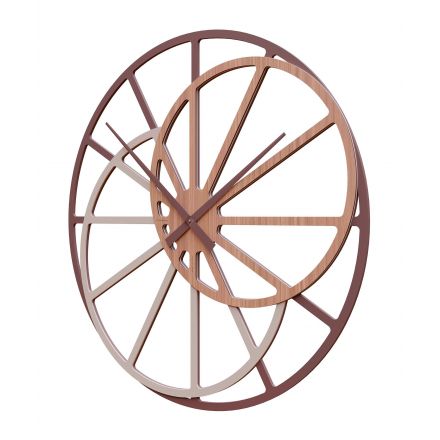 Wall Clock Theresa de Callea Design black walnut