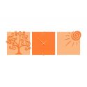 Wall Clock Tree Of Life de Callea Design terracotta