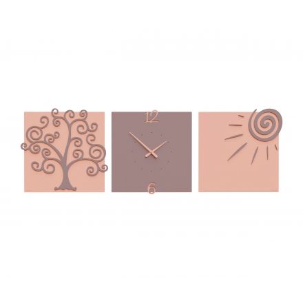 Wall Clock Tree Of Life de Callea Design plum grey