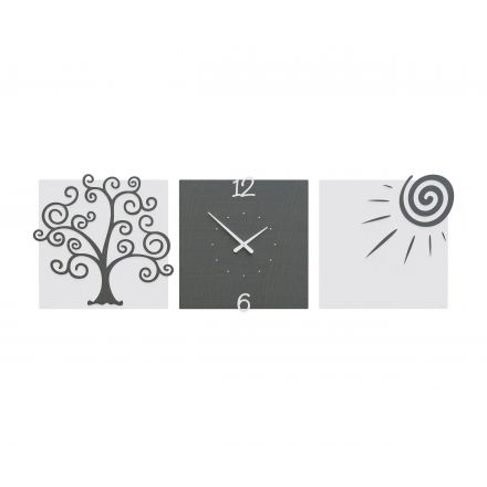 Wall Clock Tree Of Life de Callea Design gray burl