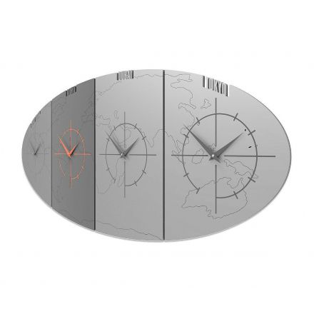 Time Zone Clock Sydney de Callea Design aluminium