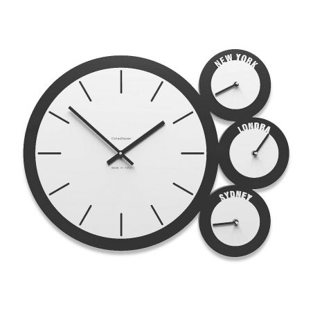Time Zone Clock London de Callea Design white