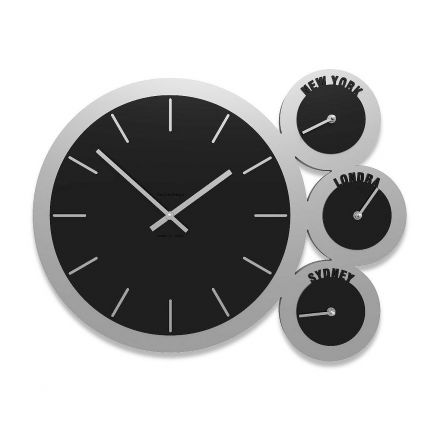 Time Zone Clock London de Callea Design black