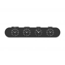 Wall Clock Singapore de Callea Design black