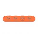 Wall Clock Singapore de Callea Design orange