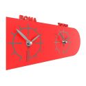 Wall Clock Singapore de Callea Design flame red