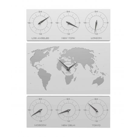 Time Zone Clock V-cosmo de Callea Design white