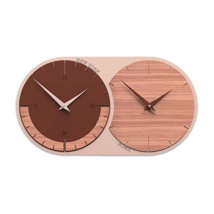 World Clock 2 de Callea Design black walnut