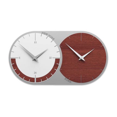 World Clock 2 de Callea Design wengé oak