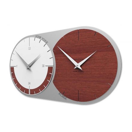 World Clock 2 de Callea Design wengé oak