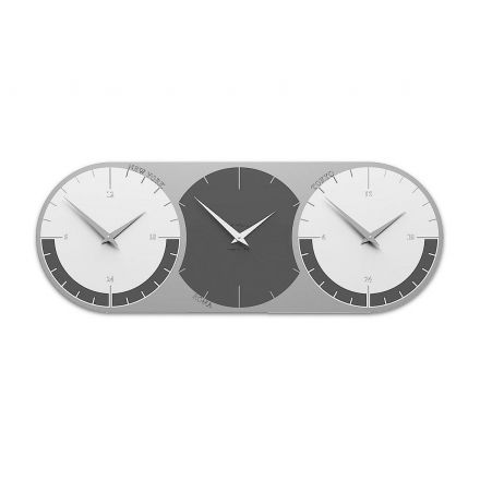 World Clock 3 de Callea Design quartz grey