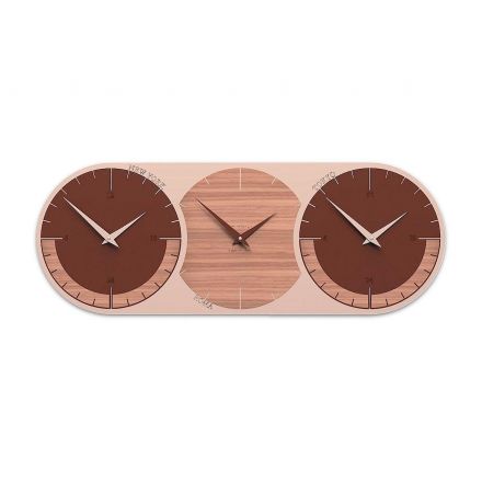 World Clock 3 de Callea Design black walnut