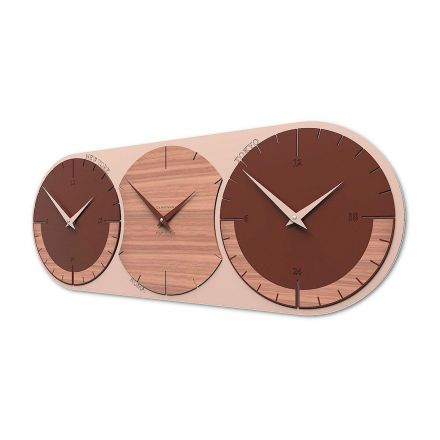 World Clock 3 de Callea Design black walnut