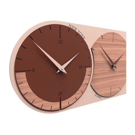 World Clock 3 de Callea Design black walnut