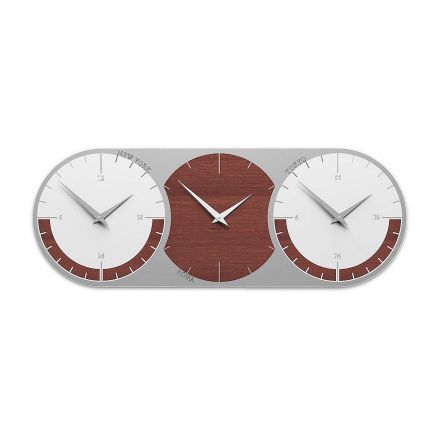 World Clock 3 de Callea Design wengé oak