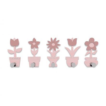 Coat Rack Little Flowers de Callea Design shell pink