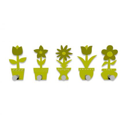 Coat Rack Little Flowers de Callea Design cedar green