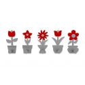 Coat Rack Little Flowers de Callea Design ruby