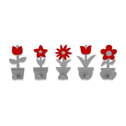 Coat Rack Little Flowers de Callea Design ruby