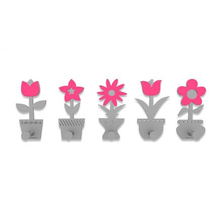 Coat Rack Little Flowers de Callea Design fuchsia