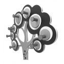 Coat Rack Tree de Callea Design black