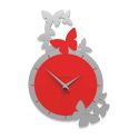 Dancing Butterflies Clock de Callea Design ruby