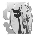 Wall Clock With Cats de Callea Design black